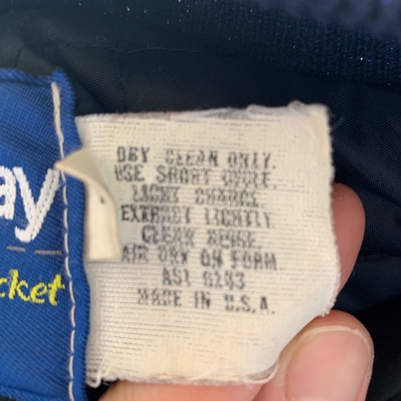 Made in USA, vintage Wool&Leather varsity jacket L - Picture 7 of 8